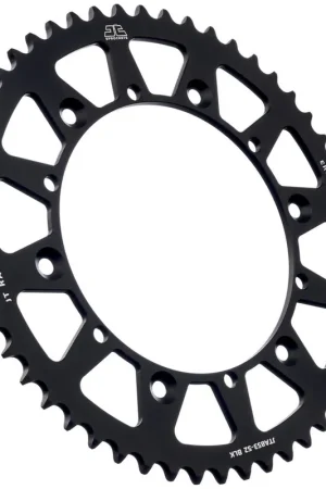JT SPROCKETS - REAR RACELITE ALU 52T BLACK, 520 - Sprockets - Lichtgewicht Aluminium Laatste Versie